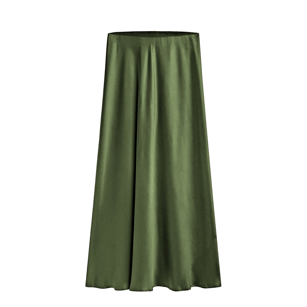 Women's Satin High-waisted Elastic Split Skirt – Premium 0 | RICALOUX