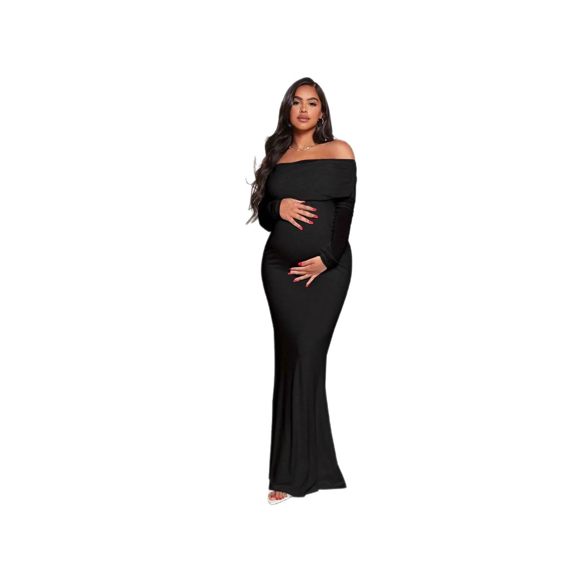 Off-shoulder Mermaid Long-sleeve Dress For Women by Ricaloux