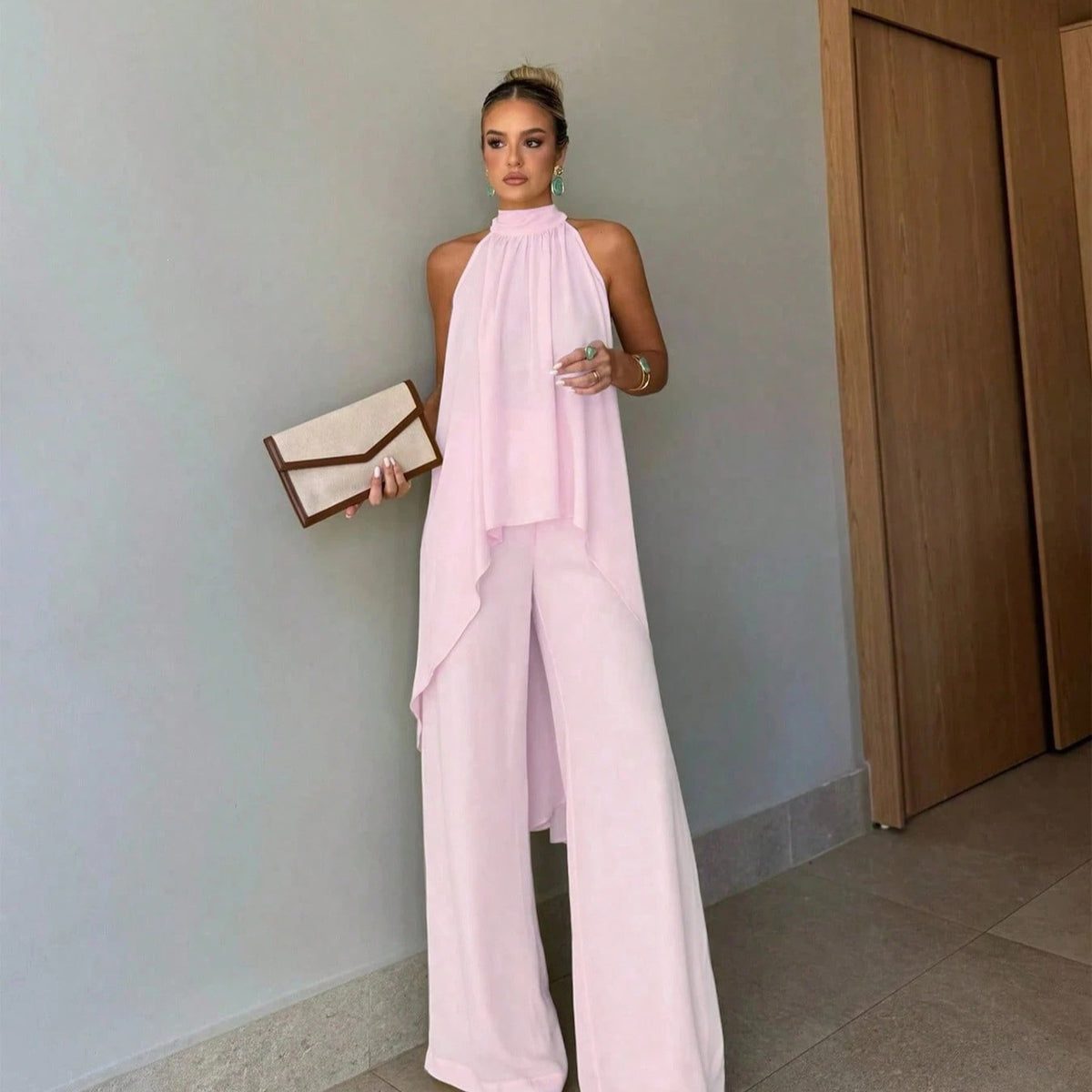 Casual Irregular Sleeveless Elegant Solid-Color Set – Premium 0 | RICALOUX