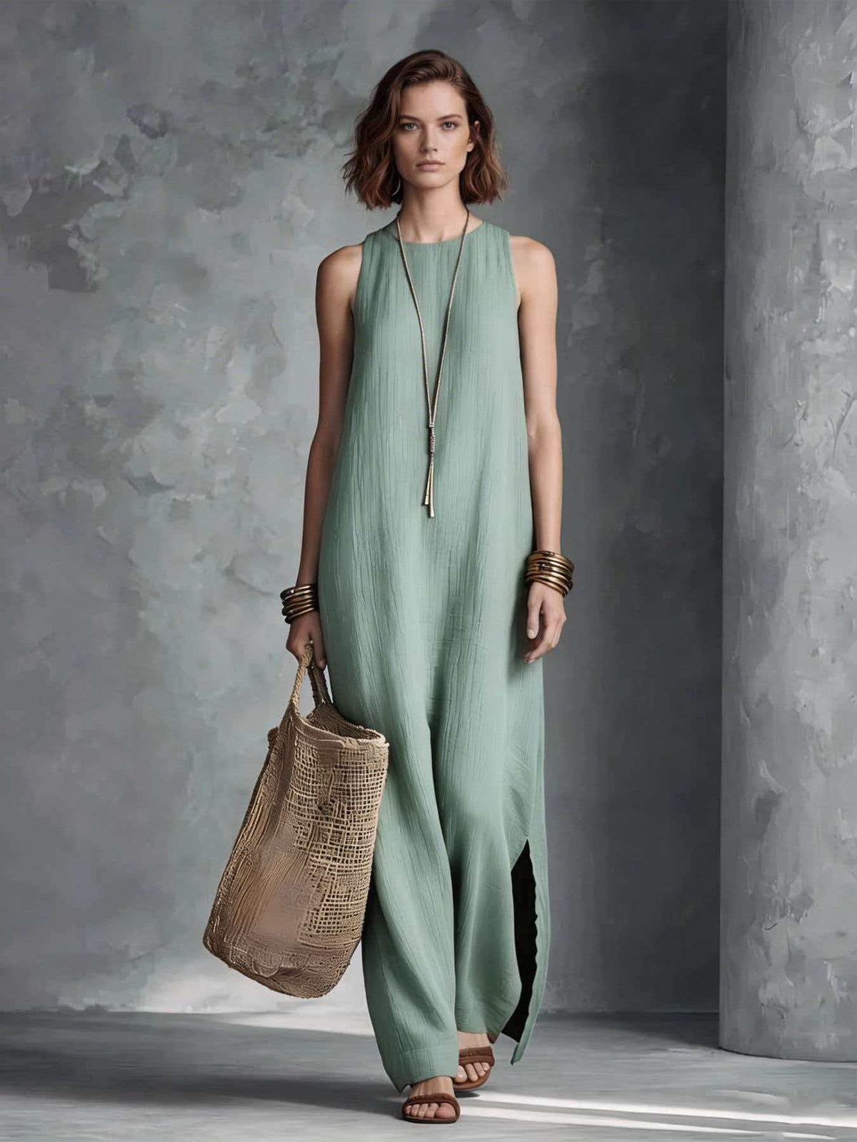 Womens Sleeveless Resort-style Dress by Ricaloux