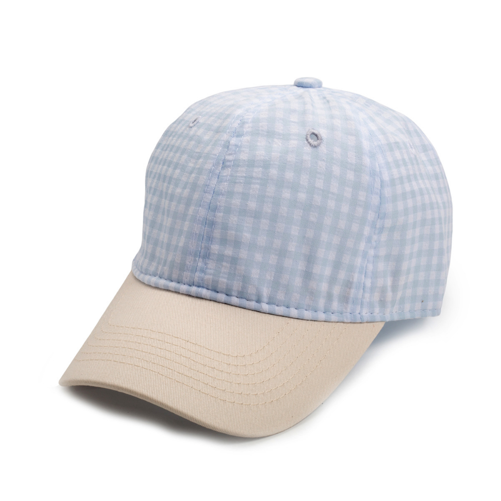 Men's And Women's Multi-color Small-checkered Baseball Cap. Fashionable And Fresh Style. Perfect For Summer Walks, Outings With Friends, And Versatile Sun Protection. – Premium 4 | RICALOUX