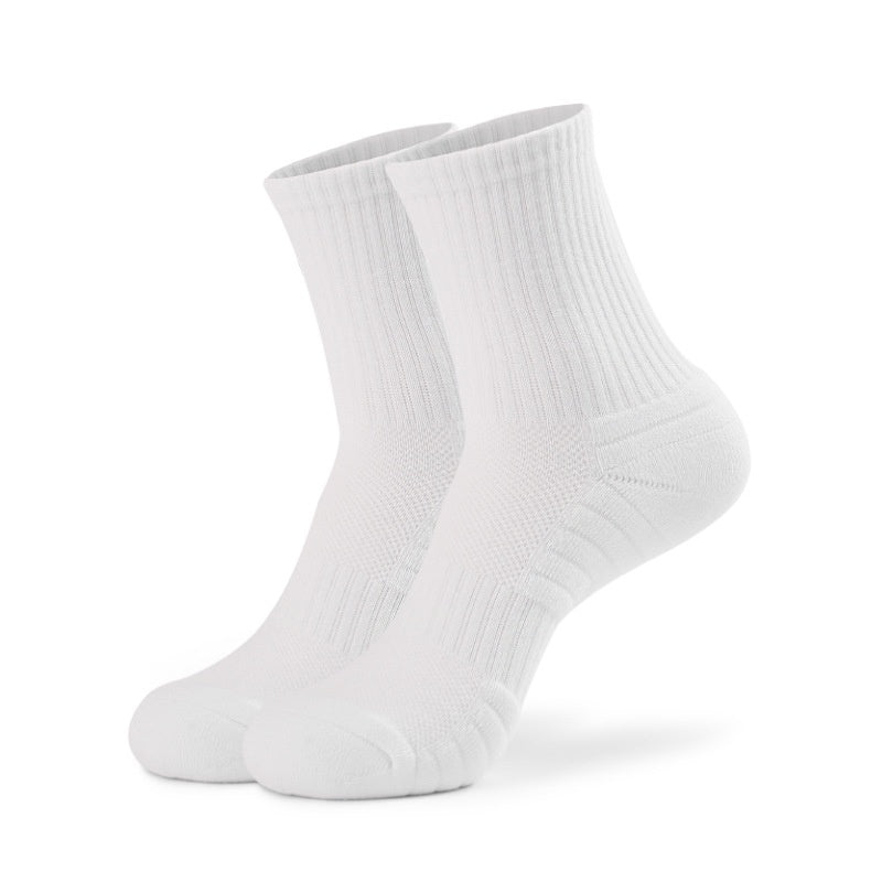 Pure Cotton Sports Socks With A Thickened Towelbacked SoleMens Basketball Style – Premium 0 | RICALOUX