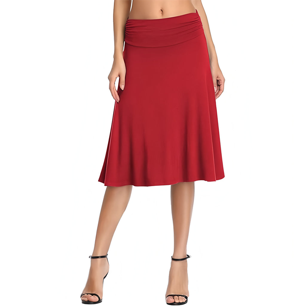 Elegant Ruffled Slimming Casual Skirt by Ricaloux