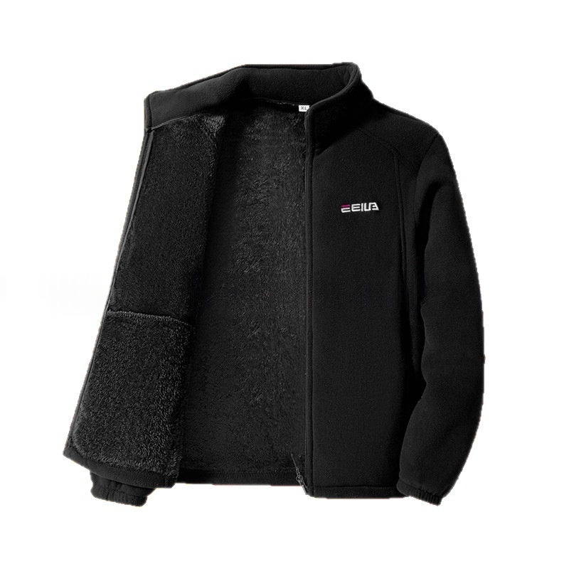 Fleece-lined Heavyweight Polar Fleece Windproof And Warm Stand-collar Jacket – Premium 0 | RICALOUX