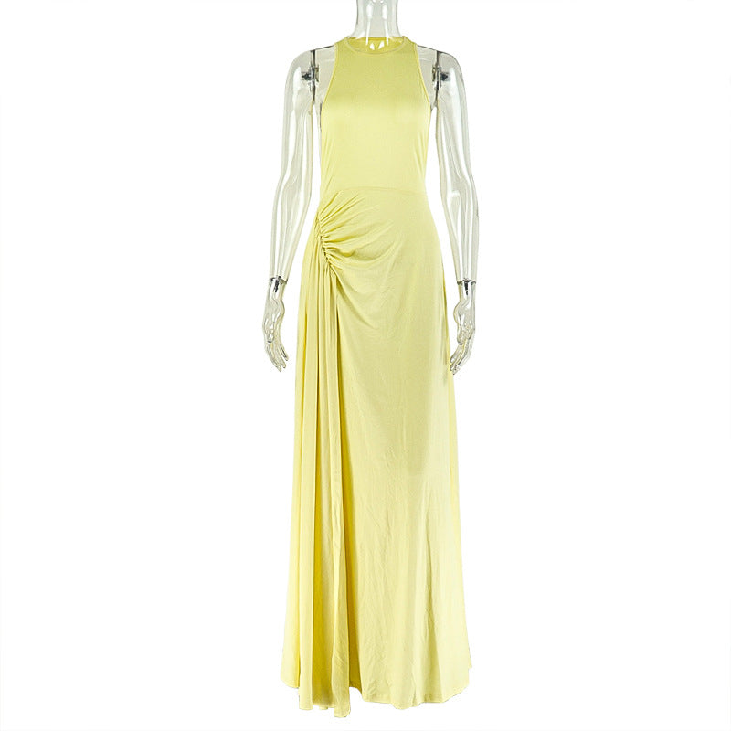 Womens Wrap Dress With A Fitted Waist And Pleated Design – Premium 0 | RICALOUX