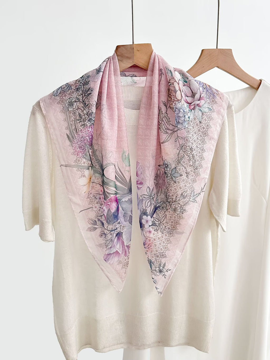 New Breathable Versatile Silk Chiffon Scarf For Women, Also Usable As A Shawl by Ricaloux