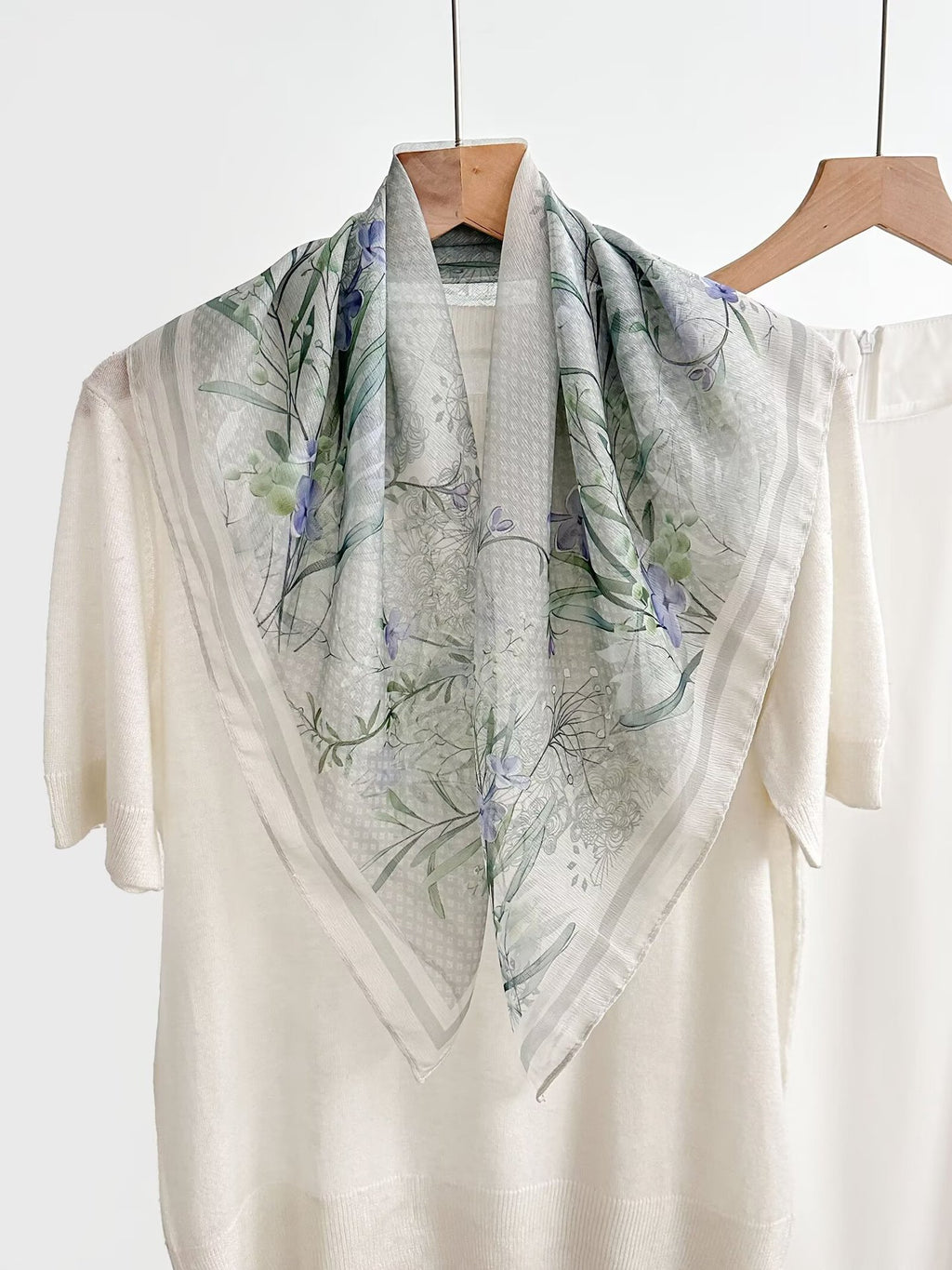 New Breathable Versatile Silk Chiffon Scarf For Women, Also Usable As A Shawl by Ricaloux