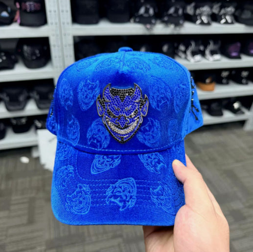 Embroidered Adjustable Snapback Cap With Rhinestones Baseball Style by Ricaloux