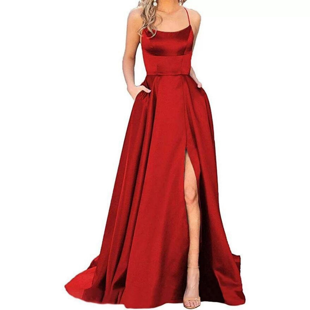 European And American Bridesmaid Dress, Long Style, Figure-flattering, Off-the-shoulder Design – Premium 0 | RICALOUX