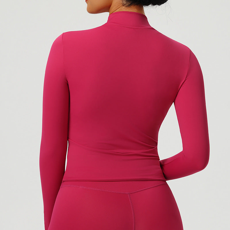 Womens Yoga Outerwear Sun-protection Jacket Slim-fit And Quick-drying by Ricaloux