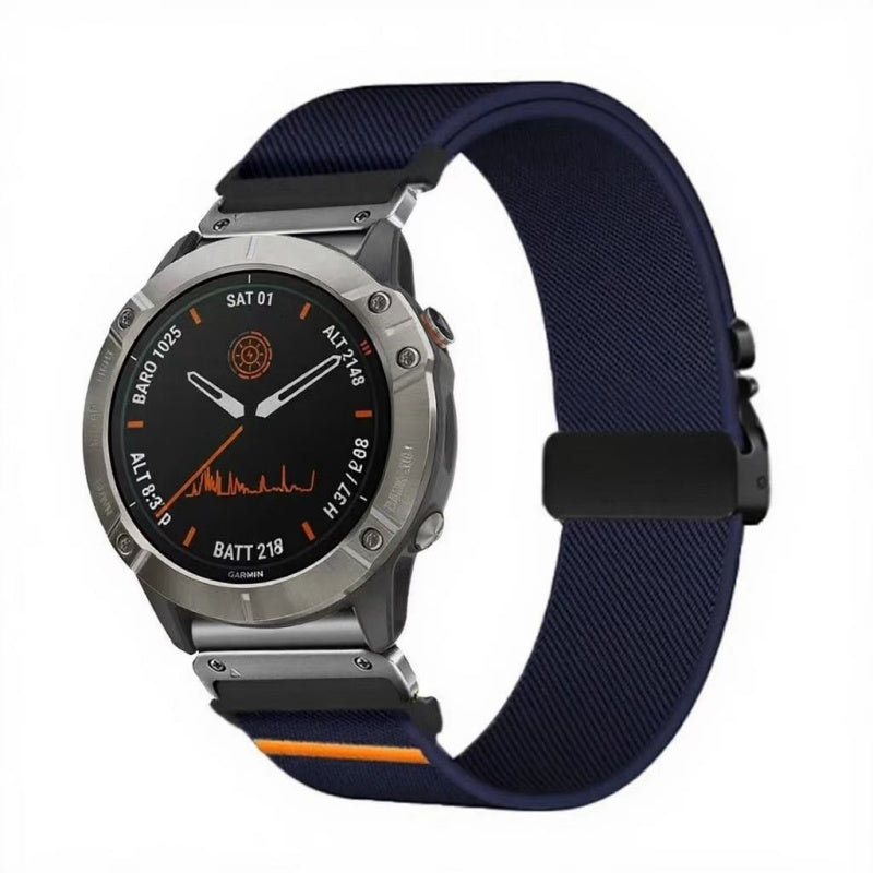 Elastic String Fabric Woven Men Watch Strap by Ricaloux