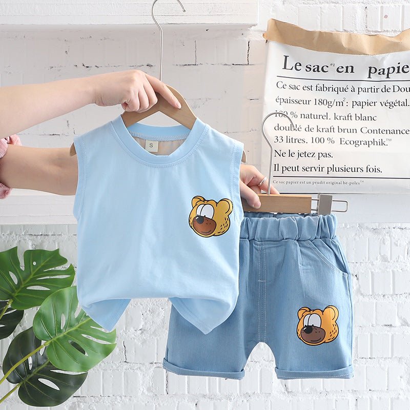 Children's Clothing Boys Vest Suit Summer - RICALOUX