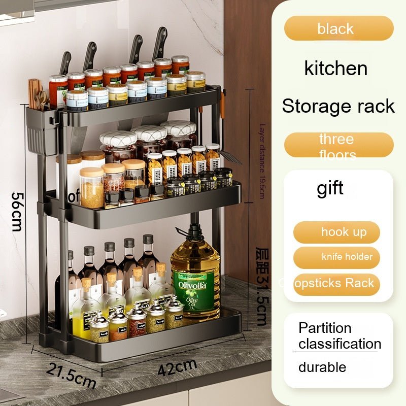 Kitchen Rack For Seasoning Multi-layer Storage Kitchen Supplies - RICALOUX