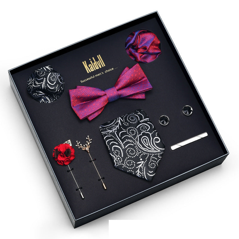 Eight Piece Tie Square Bow Tie Brooch – Premium 0 | RICALOUX