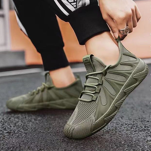 Breathable Mesh Sports Shoes Casual Lace-up Sneakers Men Non-slip Shoes – Premium 4 | RICALOUX