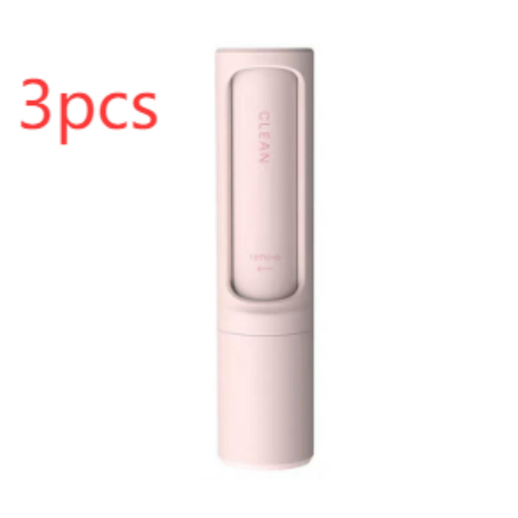 2-1 Reusable Pet Hair Remover Brush Lint Roller Portable Effective Self Cleaning Tool for Cat Dog Fur Hair Dust Removal Brush by Ricaloux