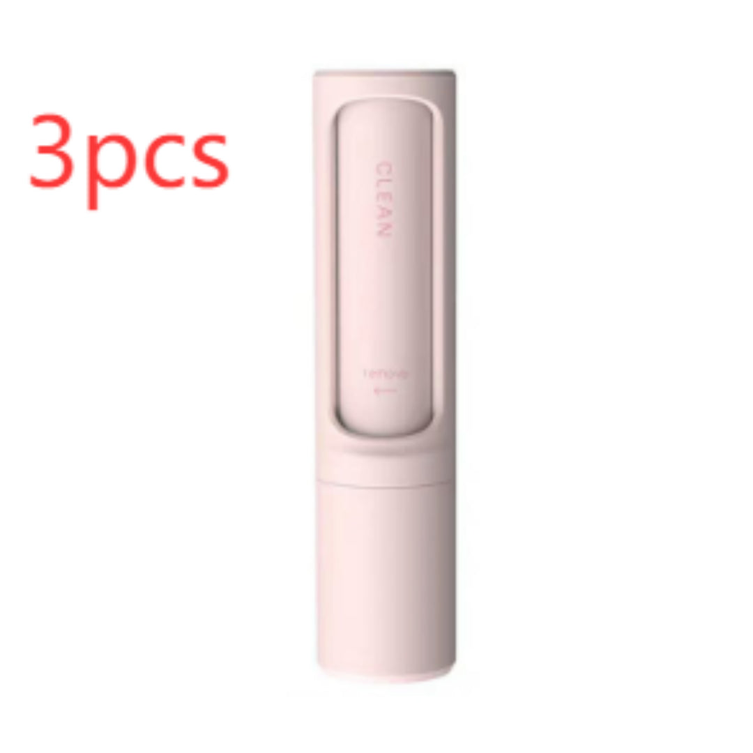 2-1 Reusable Pet Hair Remover Brush Lint Roller Portable Effective Self Cleaning Tool for Cat Dog Fur Hair Dust Removal Brush by Ricaloux