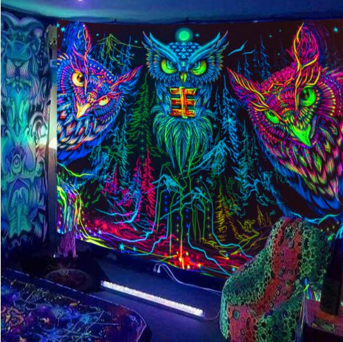 Home Decor Fluorescent Tapestry Background Fabric - RICALOUX