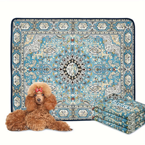 Bohemian Style Pet Mat Stain Resistant Easy To Care Urine Pad by Ricaloux