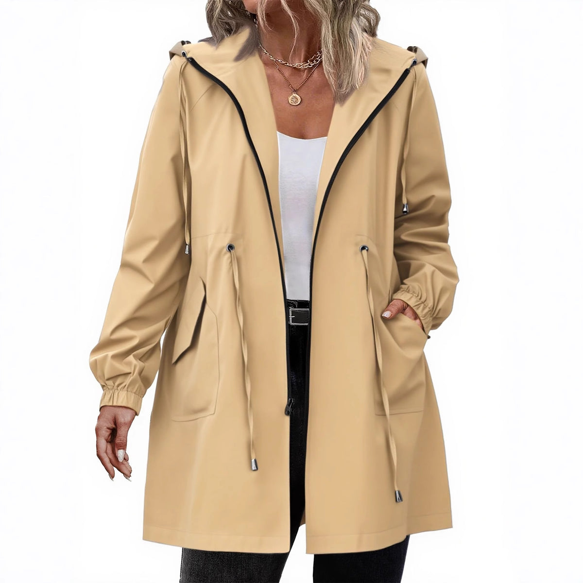 Plus-size Womens Outdoor Sportswear Lightweight Windbreaker by Ricaloux