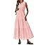 Womens Short-Sleeve V-Neck Hollow-Out Dress by Ricaloux