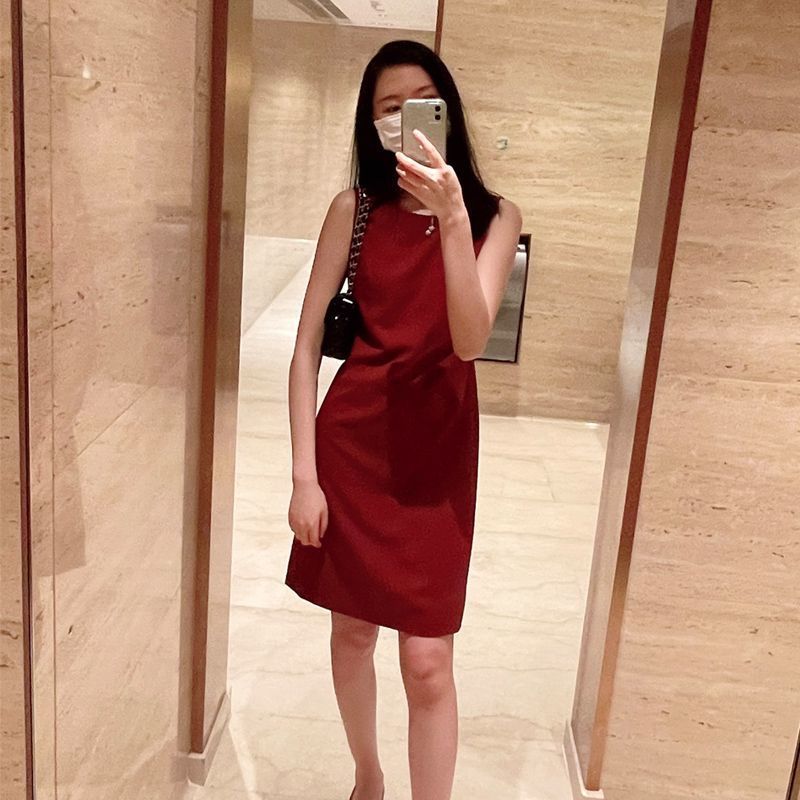 Sleeveless Summer Womens Mid-length Dress Figure-flattering And Slimming – Premium 0 | RICALOUX