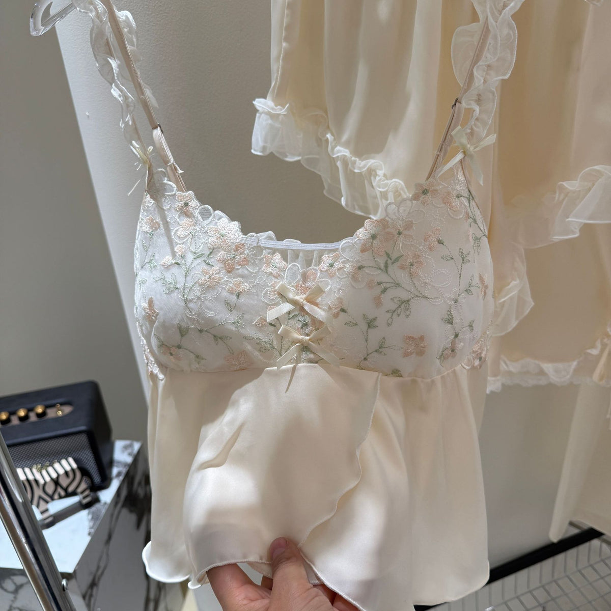 Strap Shorts, New-style Four-piece Pajama Set by Ricaloux