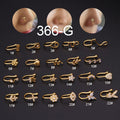 Brass Set Zircon Non-porous Piercing Clip Nose Ring – Premium 0 | RICALOUX