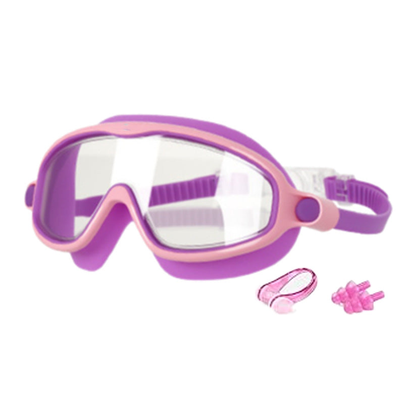 Kids Large-Frame Swimming Goggles With Nose Cover High-Definition Waterproof – Premium 0 | RICALOUX