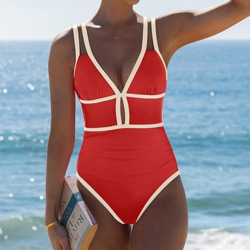 Color Block Sexy Flattering Swimsuit For Women – Premium 0 | RICALOUX