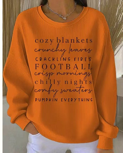 Women's Autumn Winter V-neck Sweater With Wool-like Texture by Ricaloux