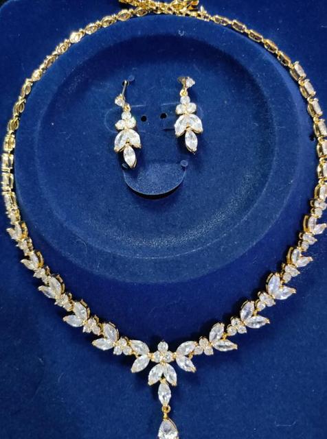 Wedding Dress Jewelry Set For Women Delicate And Shiny by Ricaloux