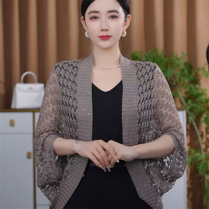 Knitted Shawl Fashionable Sun-protection Jacket by Ricaloux