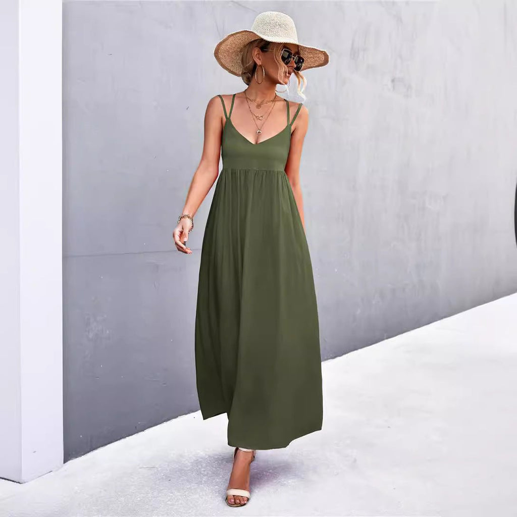 Women's Fashion Personalized Sling Dress - RICALOUX