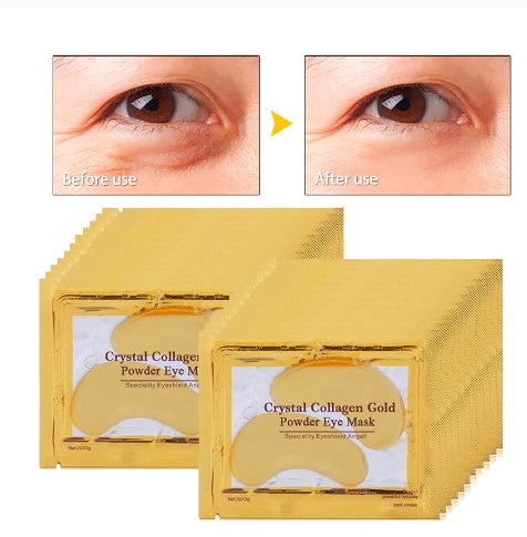 Beauty Gold Crystal Collagen Patches For Eye Anti-Aging Acne Eye Mask Korean Cosmetics Skin Care – Premium Eye Mask | RICALOUX