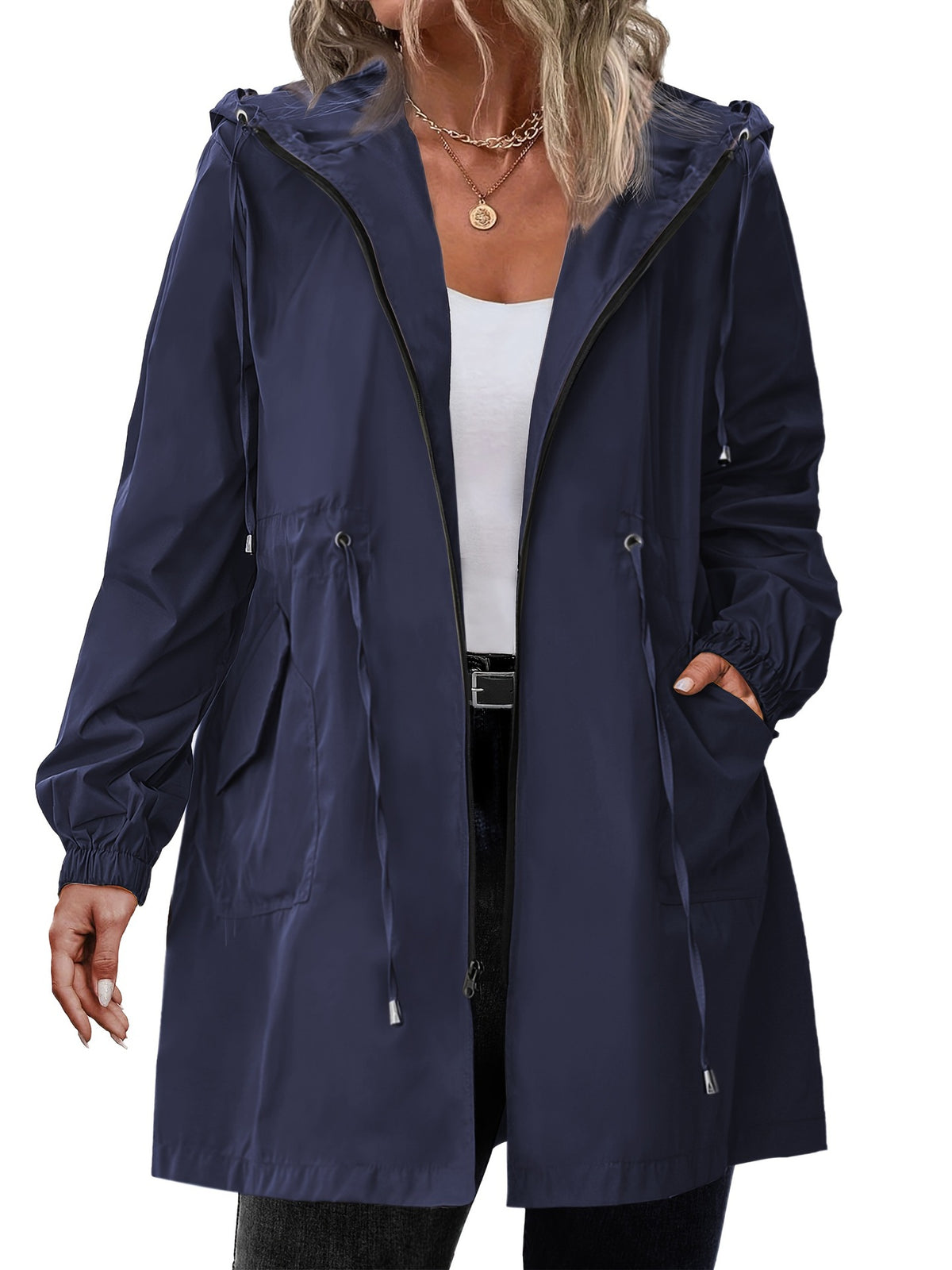Plus-size Womens Outdoor Sportswear Lightweight Windbreaker by Ricaloux