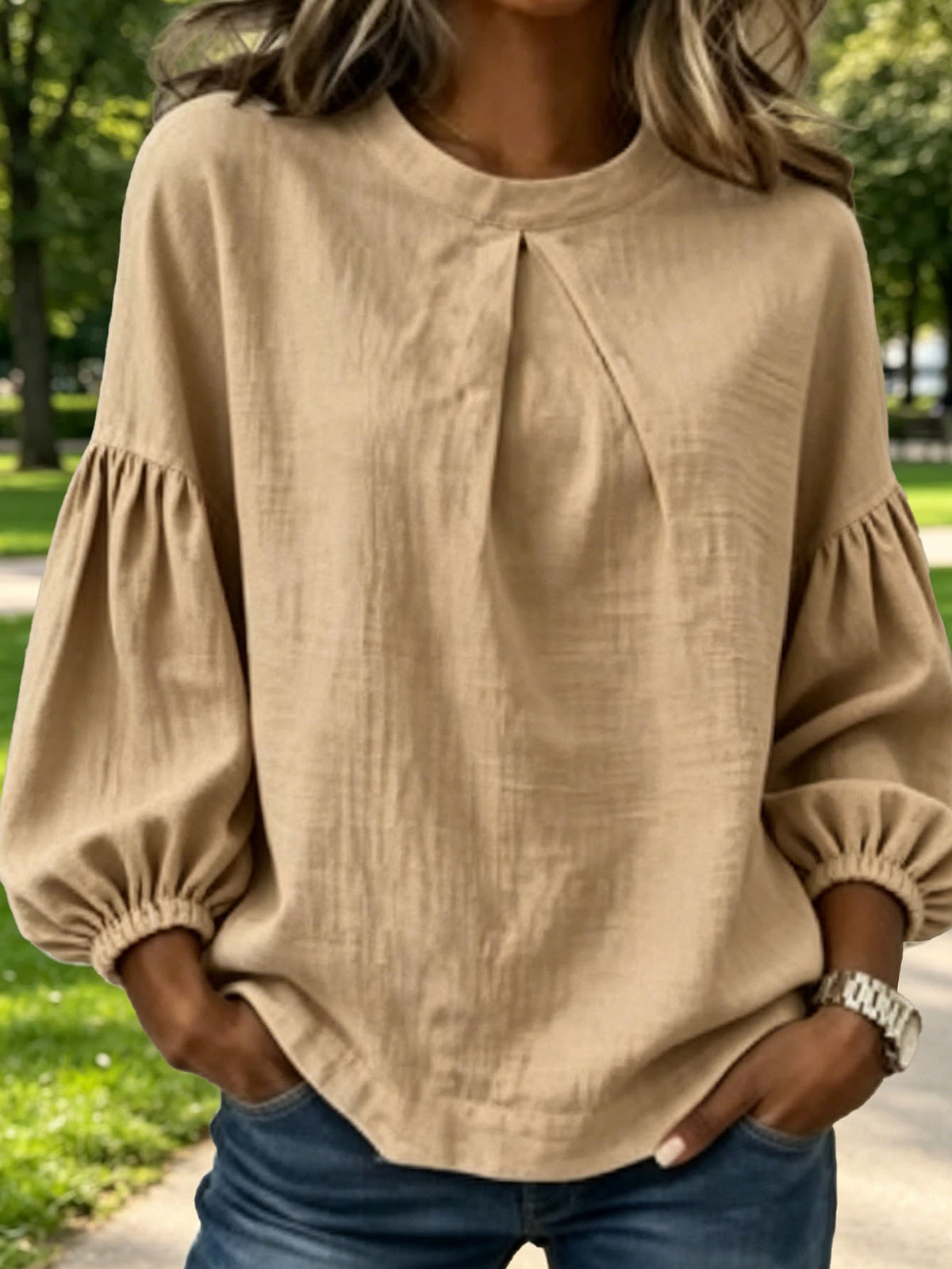 Long-sleeved European-style Round-neck Shirt For Men – Premium 0 | RICALOUX