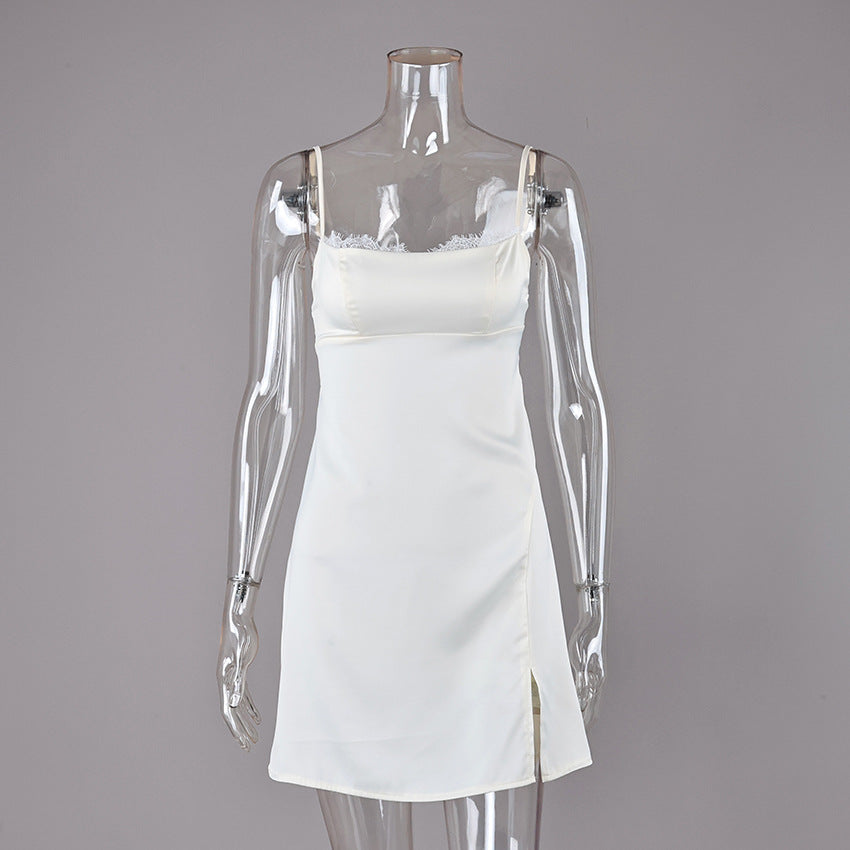 Strapless Lace-trimmed Nightdress Suitable For Wearing Outside The Home – Premium 0 | RICALOUX
