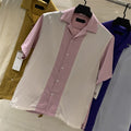 Loose Men's Lapel Shirt Short Sleeve by Ricaloux