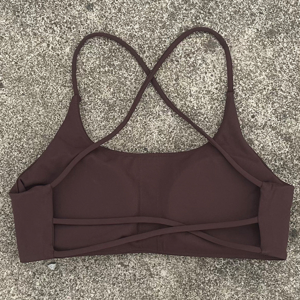 New Womens Shock-resistant, Quick-drying Sports Bra And Workout Top by Ricaloux