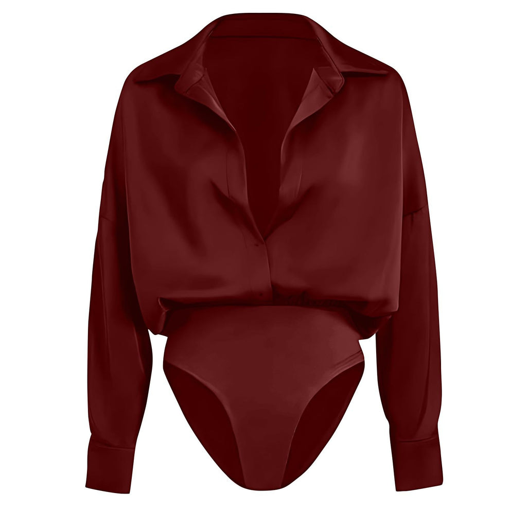 Womens Casual Long-sleeve Cardigan-button-up Shirt Top by Ricaloux