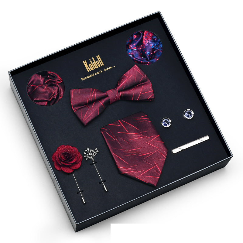 Eight Piece Tie Square Bow Tie Brooch – Premium 0 | RICALOUX