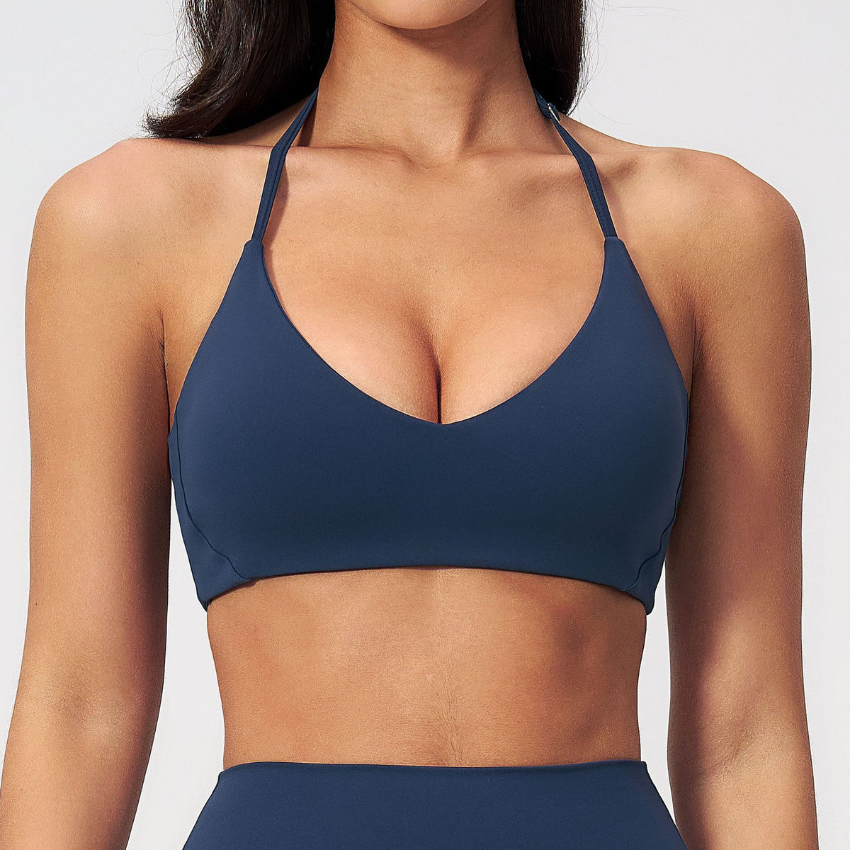 Halter-neck Hollow-out Design For A Beautiful Back Tight-fitting Sports Bra by Ricaloux