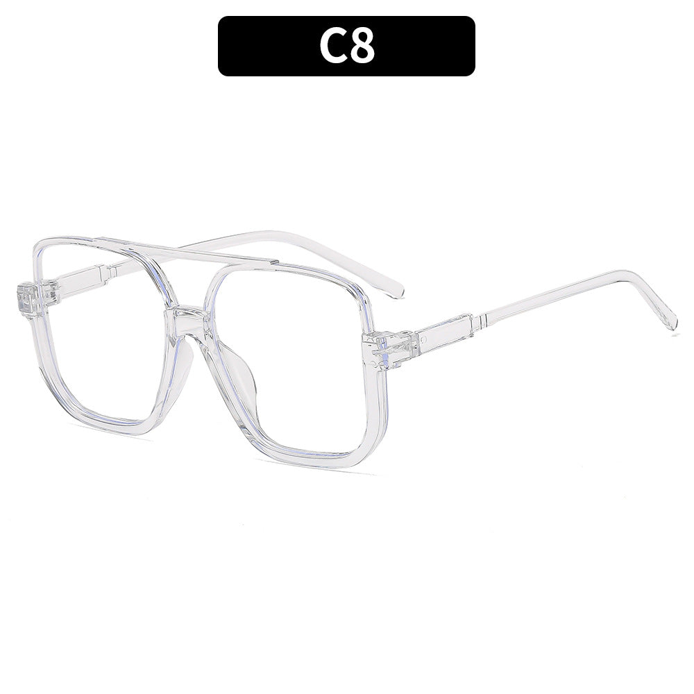 Y2K Chic Personality Double-bridge Semi-rimless Sunglasses – Premium 0 | RICALOUX