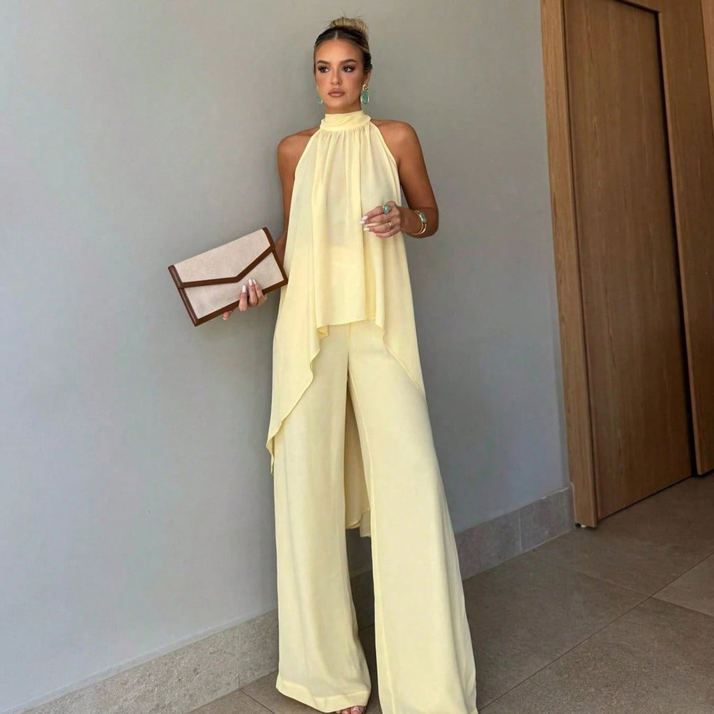 Casual Irregular Sleeveless Elegant Solid-Color Set – Premium 0 | RICALOUX