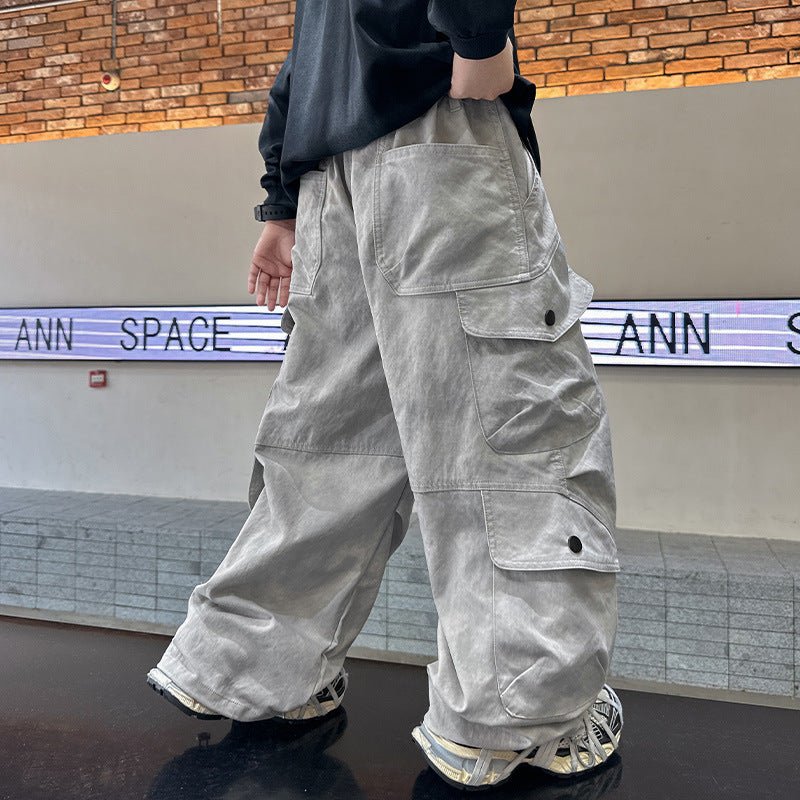Boys Spring Clothing New Cargo Pants Trendy Handsome - RICALOUX