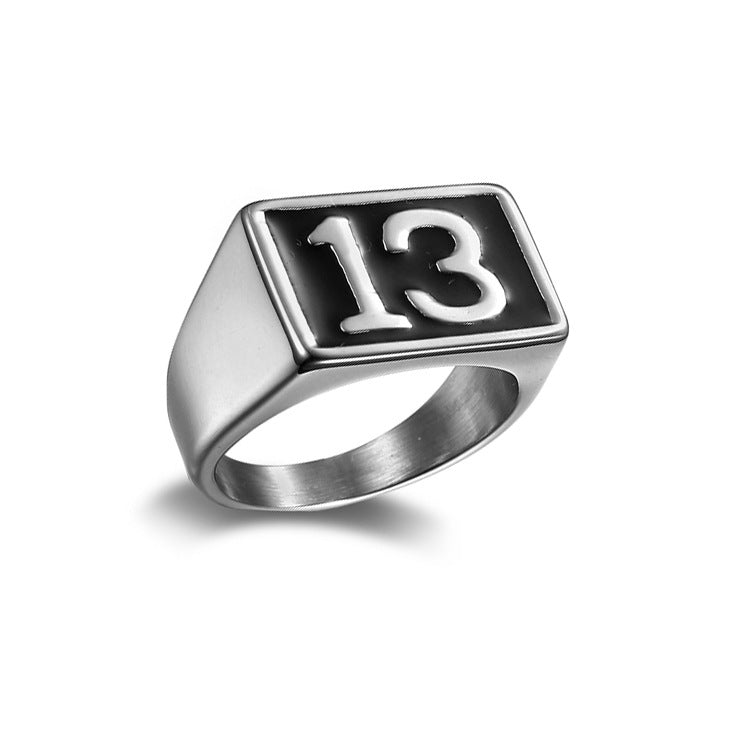 Jewelry Retro Domineering Domineering Ghost Head Men's Titanium Steel Ring by Ricaloux