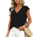 Summer Thin Knit Vest Loose Sleeveless Camisole Top V-neck Sweater Top by Ricaloux