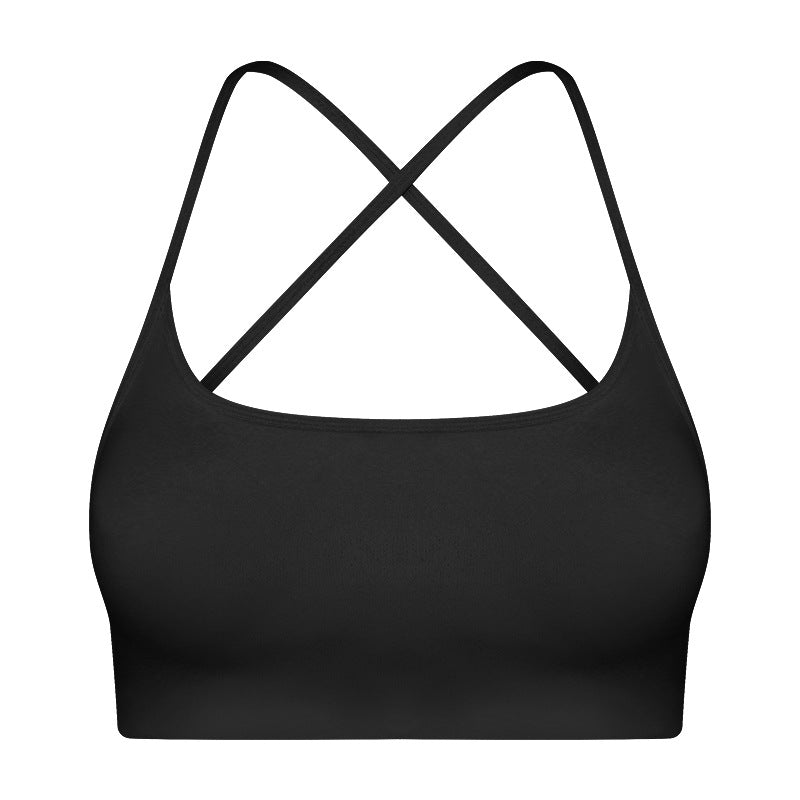Summer Outdoor Wear Crisscross Back-enhancing Sports Bare-feel Bra With Thin Straps – Premium 0 | RICALOUX
