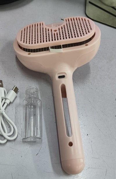 Pet Comb Self Cleaning Pets Hair Remover Brush For Dogs Grooming Tools Dematting Comb Built-in Mist Humidifier Pet Products by Ricaloux